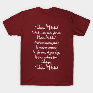 Hakuna Matata Song - Lion King 2019 T-Shirt